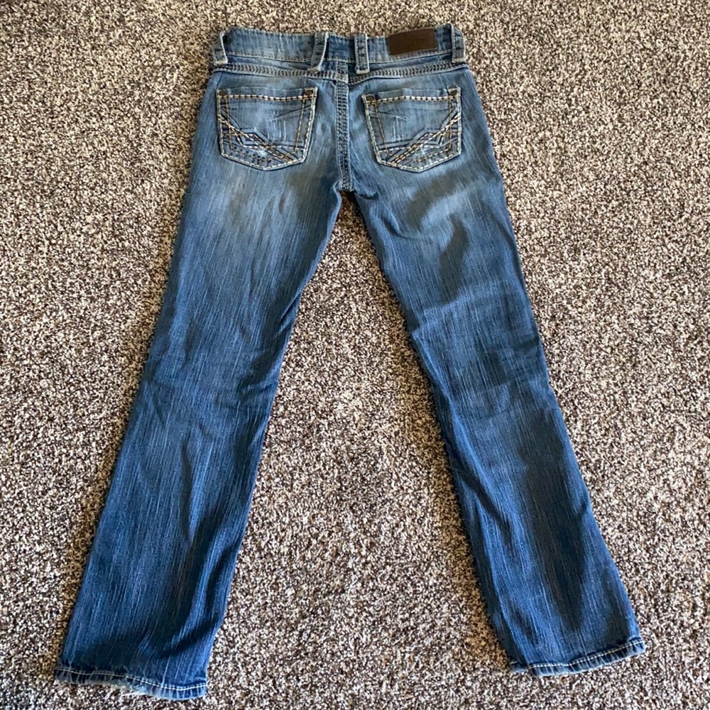 BKE DENIM JEANS 25 R one belt loop ripped